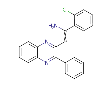 Molecular Structure of 69737-11-7 (1-(2-chlorophenyl)-2-(3-phenylquinoxalin-2-yl)ethenamine)