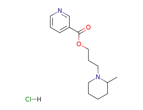 Molecular Structure of 69782-42-9 (2-methyl-1-{3-[(pyridin-3-ylcarbonyl)oxy]propyl}piperidinium chloride)