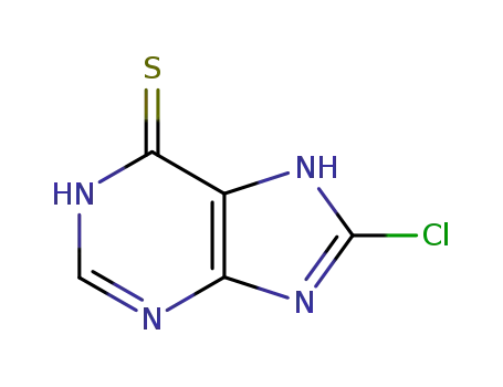 Molecular Structure of 6974-66-9 (8-chloro-5,9-dihydro-6H-purine-6-thione)