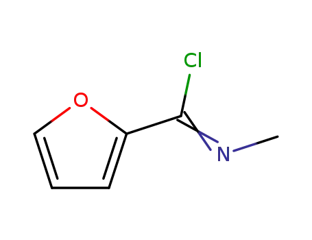 Molecular Structure of 6521-33-1 (N-METHYLFURAN-2-CARBOXIMIDOYL CHLORIDE)