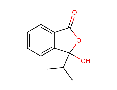 Molecular Structure of 6962-79-4 (3-hydroxy-3-(propan-2-yl)-2-benzofuran-1(3H)-one)