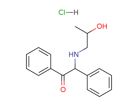 Acetophenone, 2-[(2-hydroxypropyl)amino]-2-phenyl-,hydrochloride (8CI)