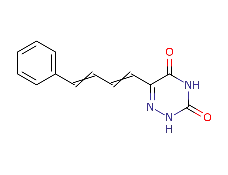 Molecular Structure of 69830-30-4 (6-(4-phenylbuta-1,3-dien-1-yl)-1,2,4-triazine-3,5(2H,4H)-dione)