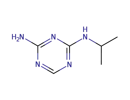 Molecular Structure of 69844-52-6 (N-(propan-2-yl)-1,3,5-triazine-2,4-diamine)