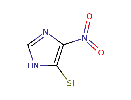 Molecular Structure of 6963-64-0 (5-nitro-1H-imidazole-4-thiol)
