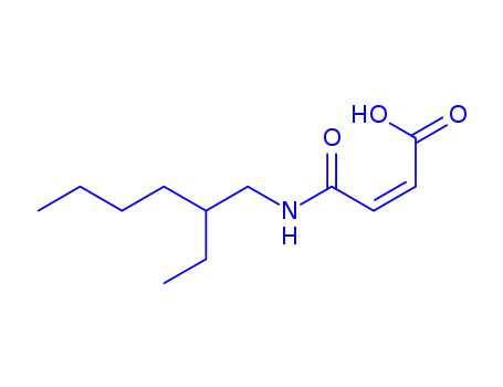 Molecular Structure of 6975-33-3 (4-[(2-ethylhexyl)amino]-4-oxoisocrotonic acid)