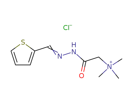 Molecular Structure of 6958-28-7 (N,N,N-trimethyl-2-oxo-2-[(2E)-2-(thiophen-2-ylmethylidene)hydrazinyl]ethanaminium)
