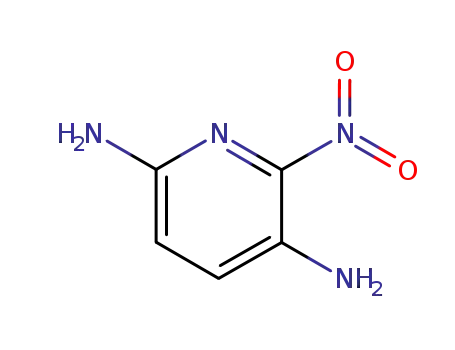 Molecular Structure of 69825-83-8 (6-Nitro-2,5-diaminopyridine)