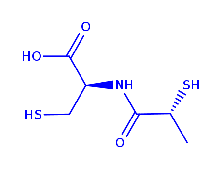 65027-09-0,N-[(2R)-2-sulfanylpropanoyl]-L-cysteine,L-Cysteine,N-(2-mercapto-1-oxopropyl)-, (R)-
