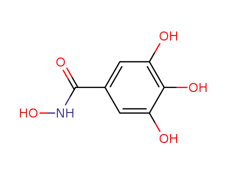 Molecular Structure of 69839-82-3 (3,4,5-trihydroxybenzohydroxamic acid)