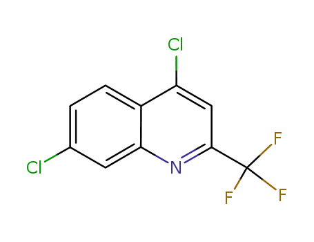 Molecular Structure of 702640-95-7 (4,7-Dichloro-2-(trifluoromethyl)quinoline)