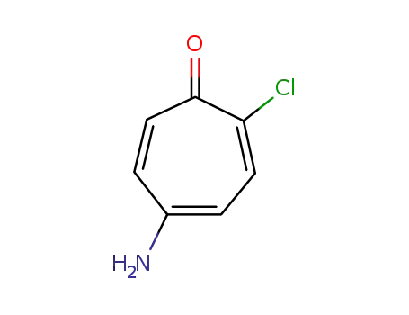 Molecular Structure of 7009-25-8 (2,4,6-Cycloheptatrien-1-one,  5-amino-2-chloro-)