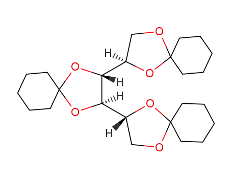 Molecular Structure of 70167-57-6 (1,3:2,5:4,6-TRI-O-CYCLOHEXYLIDENE-D-MANNITOL)