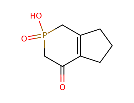 Molecular Structure of 65489-15-8 (2-hydroxy-1,2,3,5,6,7-hexahydro-4H-cyclopenta[c]phosphinin-4-one 2-oxide)