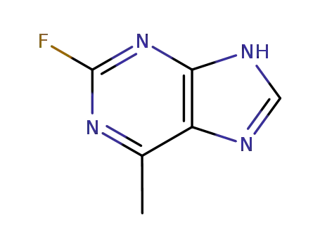 Molecular Structure of 655-37-8 (2-fluoro-6-methyl-5H-purine)