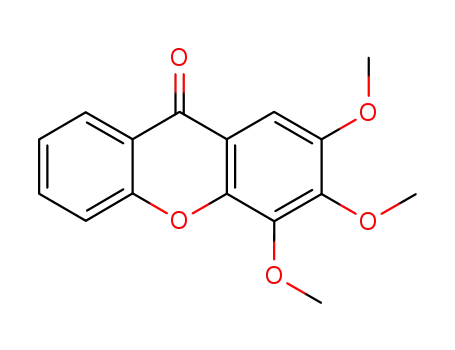 Molecular Structure of 6563-46-8 (2,3,4-trimethoxy-9H-xanthen-9-one)