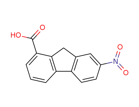 Molecular Structure of 7145-75-7 (7-nitro-9H-fluorene-1-carboxylic acid)