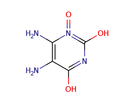Molecular Structure of 700-18-5 (2(1H)-Pyrimidinone,  4,5-diamino-6-hydroxy-,  3-oxide  (9CI))