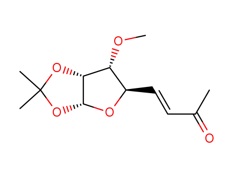 Molecular Structure of 69983-98-8 (5,6,8-trideoxy-3-O-methyl-1,2-O-(1-methylethylidene)oct-5-enofuranos-7-ulose)
