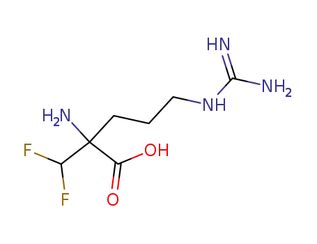 Molecular Structure of 69955-43-7 (alpha-(difluoromethyl)arginine)
