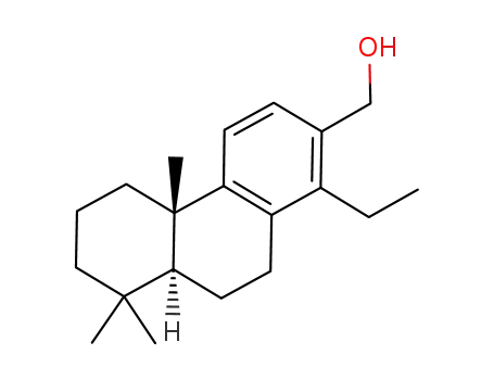 Molecular Structure of 69940-49-4 (1-Ethyl-4b,5,6,7,8,8a,9,10-octahydro-4b,8,8-trimethyl-2-phenanthrenemethanol)