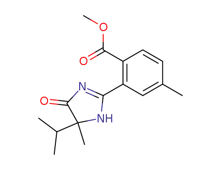 Benzoic acid, 2-(4,5-dihydro-4-methyl-4-(1-methylethyl)-5-oxo-1H-imida zol-2-yl)-4-methyl-, methyl ester