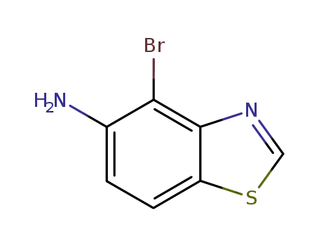 Molecular Structure of 769-19-7 (4-BROMO-BENZOTHIAZOL-5-YLAMINE)