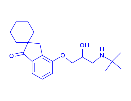 4-(3-TERT-BUTYLAMINO-2-HYDROXYPROPOXY)SPIRO(CYCLOHEXANE-1,2-INDAN)-1-ONE