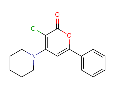 70486-05-4,3-chloro-6-phenyl-4-(1-piperidyl)pyran-2-one,NSC 315562