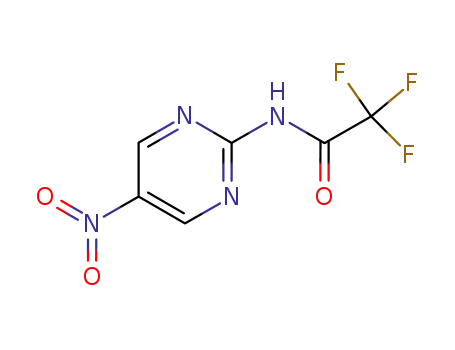 Molecular Structure of 658-77-5 (2,2,2-trifluoro-N-(5-nitropyrimidin-2-yl)acetamide)