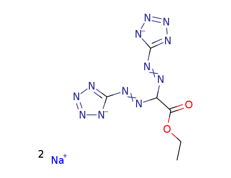 Acetic acid,bis(1H-tetrazol-5-ylazo)-, ethyl ester, disodium salt (8CI,9CI) cas  6597-22-4