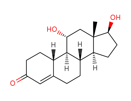 Molecular Structure of 2133-53-1 ((11alpha,17beta)-11,17-dihydroxyestr-4-en-3-one)