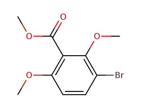 Molecular Structure of 65977-12-0 (Methyl ester 3-broMo-2,6-diMethoxy-Benzoicacid)