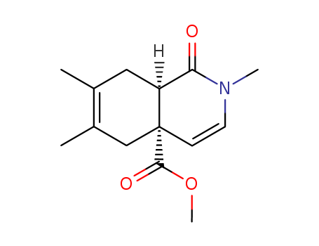 4a(2H)-Isoquinolinecarboxylicacid, 1,5,8,8a-tetrahydro-2,6,7-trimethyl-1-oxo-, methyl ester, (4aR,8aS)-rel-