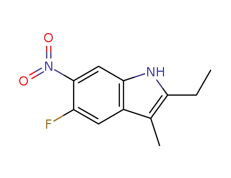 1H-Indole,2-ethyl-5-fluoro-3-methyl-6-nitro-(9CI)