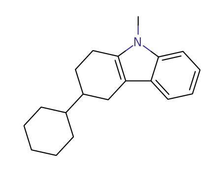 Molecular Structure of 6623-15-0 (3-cyclohexyl-9-methyl-1,2,3,4-tetrahydrocarbazole)