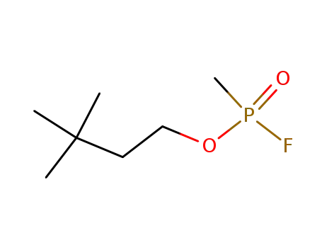 Molecular Structure of 660-21-9 (3,3-dimethyl-2-butyl methylphosphonofluoridate)