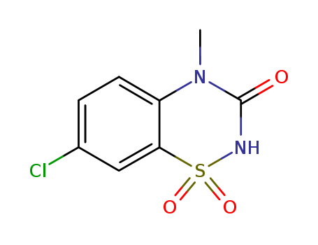 7-Chloro-4-methyl-2H-1,2,4-benzothiadiazin-3(4H)-on-1,1-dioxide
