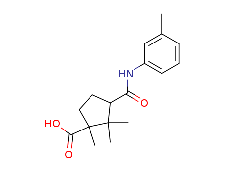 Cyclopentanecarboxylicacid, 1,2,2-trimethyl-3-[[(3-methylphenyl)amino]carbonyl]-, (1R,3S)- cas  6626-17-1