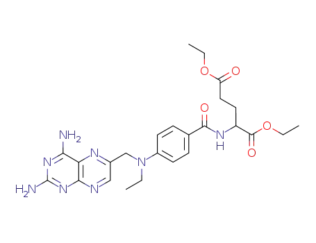 Molecular Structure of 70280-75-0 (diethyl N-(4-{[(2,4-diaminopteridin-6-yl)methyl](ethyl)amino}benzoyl)glutamate)