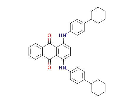 Molecular Structure of 70714-75-9 (1,4-Bis(p-cyclohexylanilino)anthraquinone)