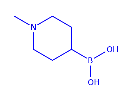 Molecular Structure of 706748-53-0 (Boronic acid, (1-methyl-4-piperidinyl)- (9CI))
