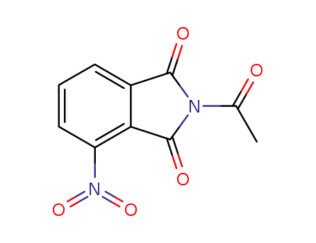 Molecular Structure of 6637-55-4 (2-acetyl-4-nitro-1H-isoindole-1,3(2H)-dione)