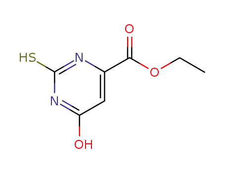Molecular Structure of 6633-65-4 (ethyl 6-oxo-2-sulfanylidene-3H-pyrimidine-4-carboxylate)