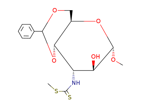 methyl 3-deoxy-3-{[(methylsulfanyl)carbonothioyl]amino}-4,6-O-(phenylmethylidene)hexopyranoside