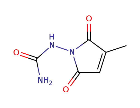 Molecular Structure of 6641-34-5 (1-(3-methyl-2,5-dioxo-2,5-dihydro-1H-pyrrol-1-yl)urea)