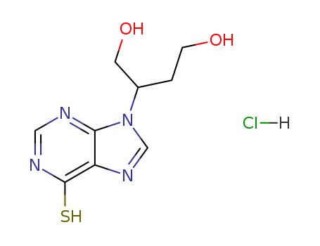 70661-73-3,9-(1,4-Dihydroxy-2-butyl)-9H-purine-6-thiol hydrochloride,6H-Purine-6-thione,1,9-dihydro-9-[3-hydroxy-1-(hydroxymethyl)propyl]-, monohydrochloride (9CI)
