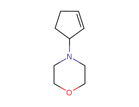 Molecular Structure of 6284-13-5 (Morpholine,  4-(2-cyclopenten-1-yl)-)