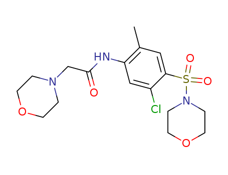 4-Morpholineacetamide,N-[5-chloro-2-methyl-4-(4-morpholinylsulfonyl)phenyl]-