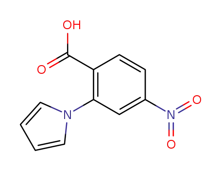 Molecular Structure of 66940-03-2 (4-nitro-2-(1H-pyrrol-1-yl)benzoic acid)